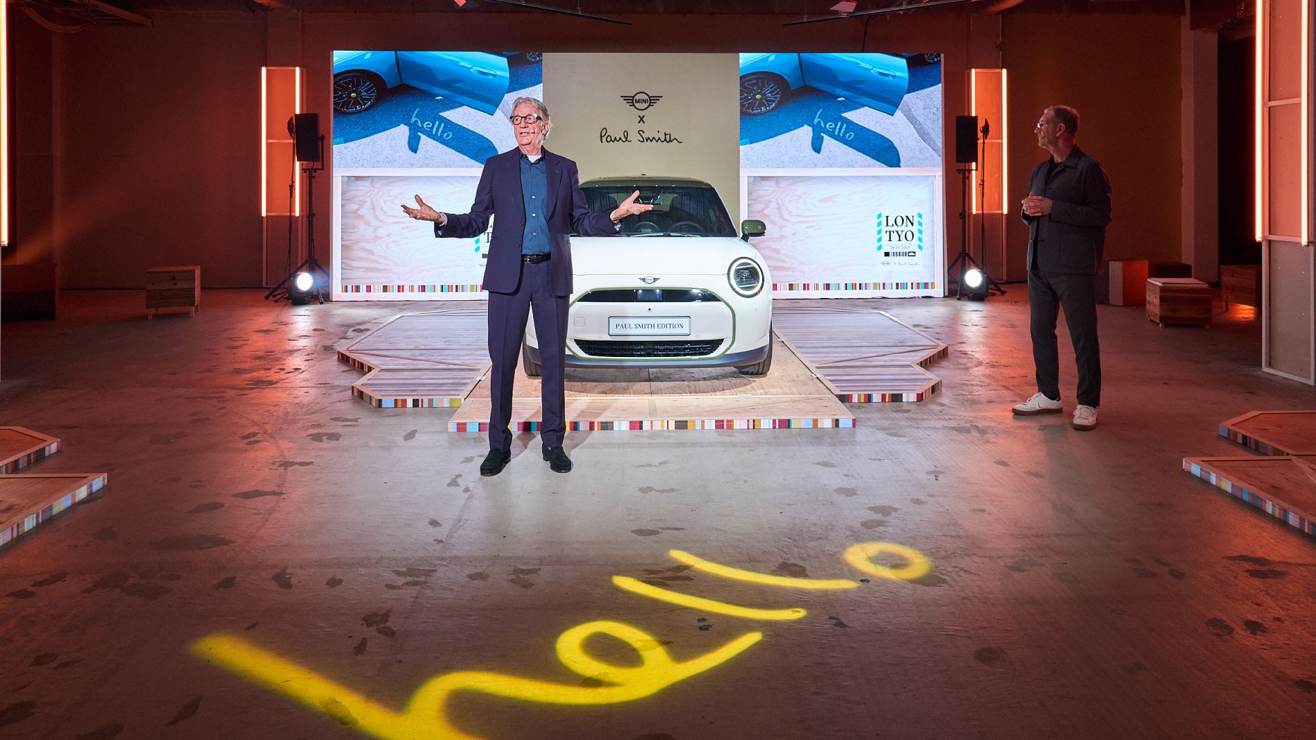 The scene in which Sir Paul Smith appeared